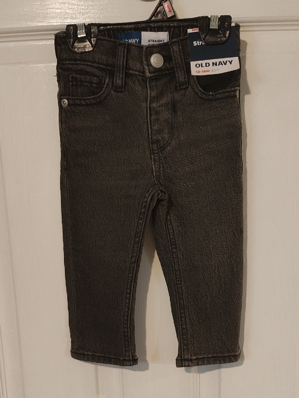 Old Navy Toddler Straight Jeans in Charcoal Black